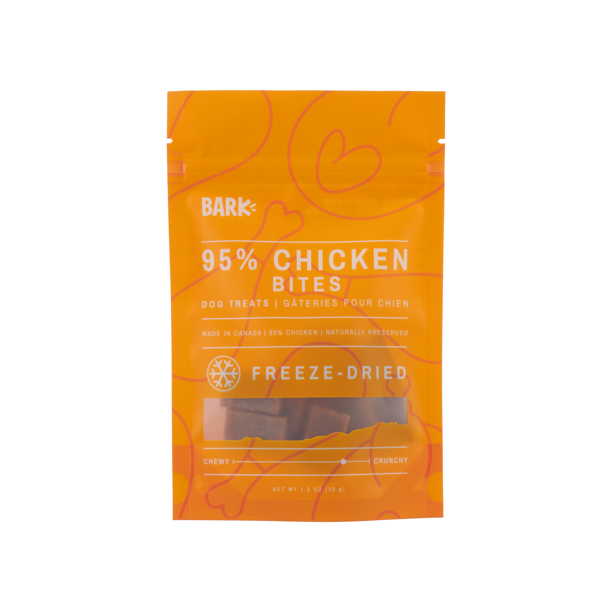 Freeze Dried Raw 95% Chicken Bites